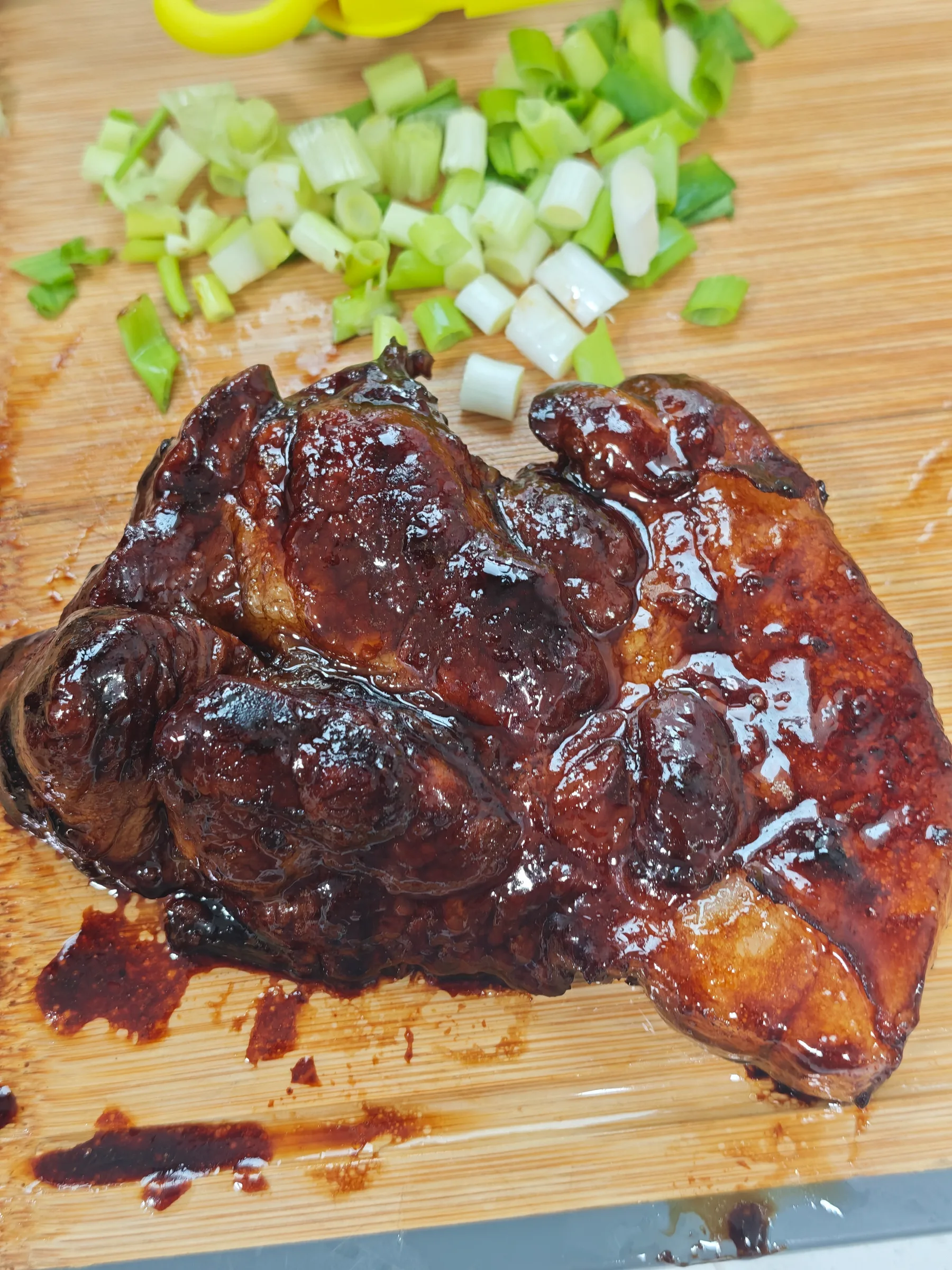 Glazed, before slicing